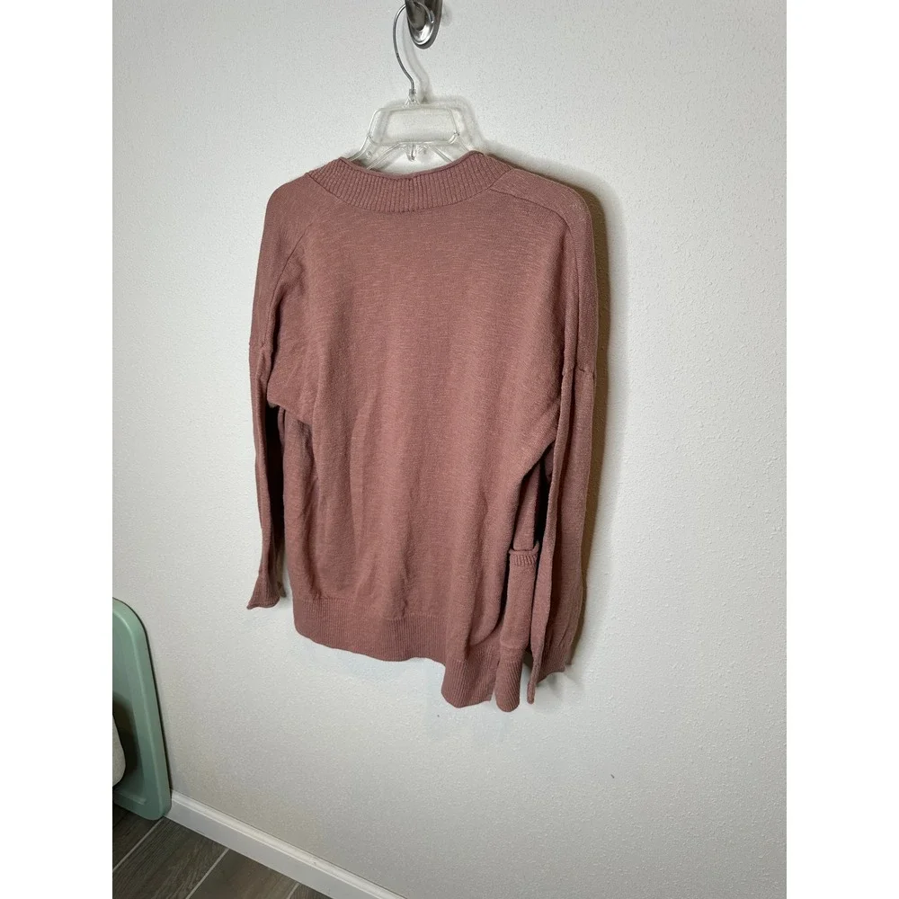 Madewell‎ Cardigan Sweater Dusty Rose Open Front M